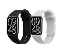 kwmobile 2X Cinturino TPU Silicone Fibbia Compatibile con Xiaomi Mi Band 8 PRO Cinturino - Cinturini 14-22 cm