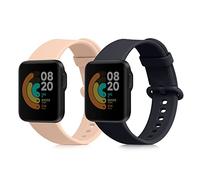 kwmobile 2x Cinturino TPU Silicone Fibbia Compatibile con Xiaomi Mi Watch Lite/Redmi Watch Cinturino - Cinturini 14-22 cm