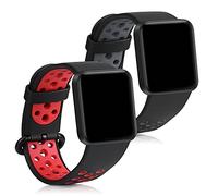 kwmobile 2x Cinturino TPU Silicone Fibbia Compatibile con Xiaomi Mi Watch Lite/Redmi Watch Cinturino - Cinturini 15-22 cm