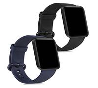 kwmobile 2x Cinturino TPU Silicone Fibbia Compatibile con Xiaomi Mi Watch Lite/Redmi Watch Cinturino - Cinturini 14-22 cm