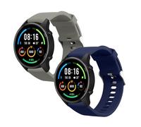 kwmobile 2X Cinturino TPU Silicone Fibbia Compatibile con Xiaomi Mi Watch/Mi Watch Color Sport Cinturino - Cinturini 14-22 cm