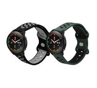 kwmobile 2x Cinturino TPU Silicone Fibbia Compatibile con Xiaomi Mi Watch/Mi Watch Color Sport Cinturino - Cinturini 14-21 cm