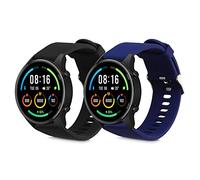 kwmobile 2x Cinturino TPU Silicone Fibbia Compatibile con Xiaomi Mi Watch/Mi Watch Color Sport Cinturino - Cinturini 14-21 cm