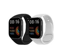 kwmobile 2X Cinturino TPU Silicone Fibbia Compatibile con Xiaomi Redmi Mi Watch Lite 3 / Redmi Watch 3 Cinturino - Cinturini 14-22 cm