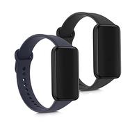 kwmobile 2X Cinturino TPU Silicone Fibbia Compatibile con Xiaomi Redmi Smart Band PRO Cinturino - Cinturini 14-22 cm