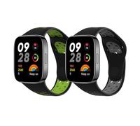kwmobile 2x Cinturino TPU Silicone Fibbia Compatibile con Xiaomi Redmi Watch 3 Active Cinturino - Cinturini 14-22 cm