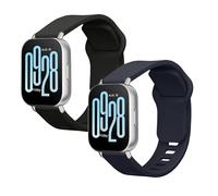 kwmobile 2x Cinturino TPU Silicone Fibbia Compatibile con Xiaomi Redmi Watch 5 Active/Watch 5 Lite Cinturino - Cinturini 14-22 cm