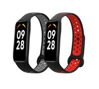 kwmobile 2x Cinturino TPU Silicone Fibbia Compatibile con Xiaomi Smart Band 8 Active Cinturino - Cinturini 14-22 cm