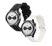 kwmobile 2x Cinturino TPU Silicone Fibbia Compatibile con Xiaomi Watch S4 Cinturino - Cinturini 14-22 cm