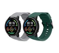 kwmobile 2x Cinturino TPU Silicone Fibbia Compatibile con Xiaomi Watch S4/S4 Sport/S3/S2/Watch S1 Active/Redmi Watch 5 Active Cinturino - Cinturini 14-22 cm