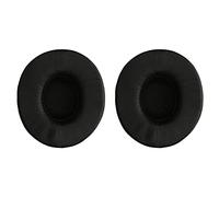 kwmobile 2x Cuscinetto Compatibile con Beats Solo 2 Wireless/Solo 3 Wireless - Cuscinetti Sostitutivi Cuffie Headphones Bluetooth - Pelle Pecora nero