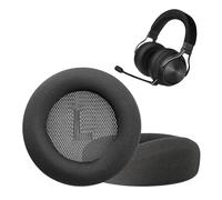 kwmobile 2x Cuscinetto Compatibile con Corsair Virtuoso MAX - Cuscinetti Sostitutivi Cuffie Headphones Over Ear in Rete Mesh - nero