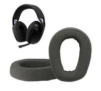 kwmobile 2x Cuscinetto Compatibile con Logitech G G321 - Cuscinetti Sostitutivi Cuffie Headphones Over Ear in Rete Mesh - grigio scuro