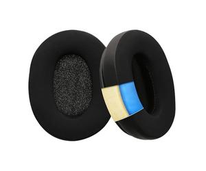 kwmobile 2x Cuscinetto Compatibile con Sennheiser RS120 / RS100 / RS110 / RS115 / RS117 / RS119 - Cuscinetti di Ricambio per Cuffie in Similpelle nero e Gel Rinfrescante