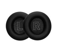 kwmobile 2x Cuscinetto Cuffie Compatibile con Beoplay H4 / H6 / H7 / H9 / H9i / HX / H9 Gen3 Pad - Cuscinetti Ricambio Cuffie Over Ear Simil Pelle - nero