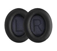 kwmobile 2x Cuscinetto Cuffie Compatibile con Bose Quietcomfort 35 35II 25 15 / QC35 QC35II QC25 QC15 Pad - Cuscinetti Ricambio Cuffie Over Ear Simil Pelle - nero