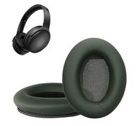 kwmobile 2x Cuscinetto Cuffie Compatibile con Bose QuietComfort 45 / QC45 / SC Pad - Cuscinetti Ricambio Cuffie Over Ear Simil Pelle - verde scuro
