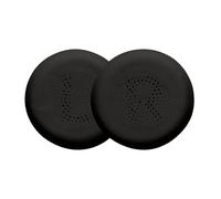 kwmobile 2x Cuscinetto Cuffie Compatibile con Jlab Go Lux ANC Pad - Cuscinetti Ricambio Cuffie Over Ear Simil Pelle - nero