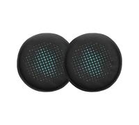 kwmobile 2x Cuscinetto Cuffie Compatibile con Jlab Go Work Gen 2 Pad - Cuscinetti Ricambio Cuffie Over Ear Simil Pelle - nero