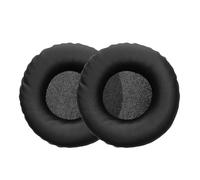 kwmobile 2x Cuscinetto Cuffie Compatibile con Pioneer DJ HDJ-CUE1 Pad - Cuscinetti Ricambio Cuffie Over Ear Simil Pelle - nero