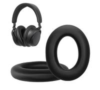 kwmobile 2x Cuscinetto Cuffie Compatibile con Sennheiser Accentum Plus Pad - Cuscinetti Ricambio Cuffie Over Ear Simil Pelle - nero