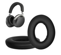 kwmobile 2x Cuscinetto Cuffie Compatibile con Sennheiser HDB 630 Pad - Cuscinetti Ricambio Cuffie Over Ear Simil Pelle - nero