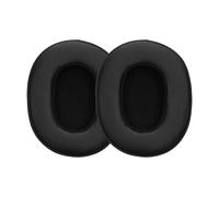 kwmobile 2x Cuscinetto Cuffie Compatibile con Skullcandy Crusher Evo Pad - Cuscinetti Ricambio Cuffie Over Ear Simil Pelle - nero