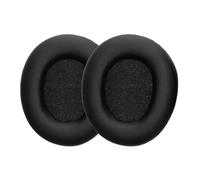 kwmobile 2x Cuscinetto Cuffie Compatibile con SteelSeries Arctis Nova 1 / Arctis Nova 3 / Arctis Nova 7 Pad - Cuscinetti Ricambio Cuffie Over Ear Simil Pelle - nero