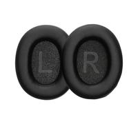 kwmobile 2x Cuscinetto Cuffie Compatibile con TOZO HT2 Pad - Cuscinetti Ricambio Cuffie Over Ear Simil Pelle - nero