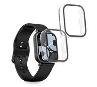 kwmobile 2X Custodia Rigida Smartwatch Compatibile con Xiaomi Redmi Watch 5 Lite Cover - Case Vetro Temperato Orologio Fitness - Trasparente