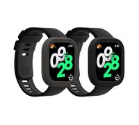 kwmobile 2x Protezione schermo compatibile con Xiaomi Redmi Watch 4 - Custodia in silicone con rivestimento protettivo - senza Fitness Tracker