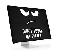 kwmobile 31-32" Monitor Cover - Protezione Monitor PC Antipolvere Schermo Computer - Custodia Protettiva Don't Touch My Screen