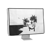 kwmobile 31-32" Monitor Cover - Protezione Monitor PC Antipolvere Schermo Computer - Custodia Protettiva Relax sull'Amaca Bianco