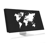 kwmobile 34-35" Monitor Cover - Protezione Monitor PC Antipolvere Schermo Computer - Custodia Protettiva Sagoma Mondo