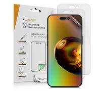 kwmobile 3x Pellicola protettiva compatibile con Apple iPhone 16 Pro Max - Protezione display opaca antiriflesso anti-impronte