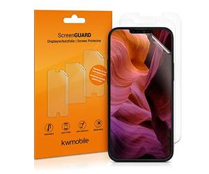 kwmobile 3x Pellicola Salvaschermo Compatibile con Apple iPhone 13 mini Pellicola - Film Protettivo Telefono - Protezione Antigraffio Display Smartphone