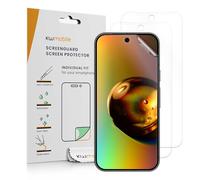 kwmobile 3x Pellicola Salvaschermo Compatibile con Google Pixel 9 Pellicola - Film Protettivo Telefono - Protezione Antigraffio Display Smartphone