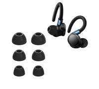 kwmobile 6x Auricolari di ricambio compatibile con Anker Soundcore Sport X20 Gommini sostitutivi in Silicone - 3 Misure - nero