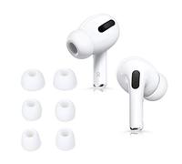 kwmobile 6X Auricolari di Ricambio Compatibile con Apple Airpods PRO 2 / PRO 1 Gommini sostitutivi in Silicone - 3 Misure - Bianco