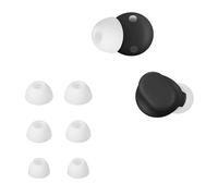 kwmobile 6x Auricolari di ricambio compatibile con Beats Solo Buds Gommini sostitutivi in Silicone - 3 Misure - bianco