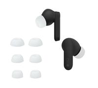kwmobile 6x Auricolari di ricambio compatibile con CMF by Nothing Nothing Ear (a) Gommini sostitutivi in Silicone - 3 Misure - bianco