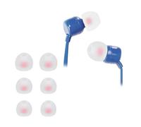 kwmobile 6x Auricolari di ricambio compatibile con JBL Tune 110 Gommini sostitutivi in Silicone - 3 Misure - bianco