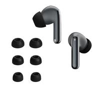 kwmobile 6x Auricolari di ricambio compatibile con QCY Melobuds Pro Gommini sostitutivi in Silicone - 3 Misure - nero