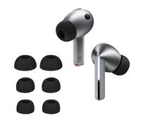 kwmobile 6x Auricolari di ricambio compatibile con Samsung Galaxy Buds 3 Pro/Galaxy Buds 4 Pro Gommini sostitutivi in Silicone - 3 Misure - nero