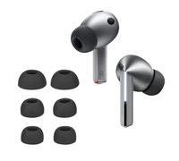 kwmobile 6x Auricolari di ricambio compatibile con Samsung Galaxy Buds 3 Pro Gommini sostitutivi in Silicone - 3 Misure - grigio