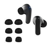 kwmobile 6x Auricolari di ricambio compatibile con Skullcandy Rail In-Ear Wireless Gommini sostitutivi in Silicone - 3 Misure - nero