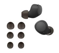 kwmobile 6x Auricolari di ricambio compatibile con Sony WF-C510 Gommini sostitutivi in Silicone - 3 Misure - nero