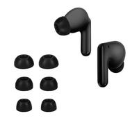 kwmobile 6x Auricolari di ricambio compatibile con Xiaomi Redmi Buds 6 Pro Gommini sostitutivi in Silicone - 3 Misure - nero