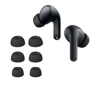 kwmobile 6x Auricolari di ricambio compatibile con Xiaomi Redmi Buds 8 Lite Gommini sostitutivi in Silicone - 3 Misure - nero