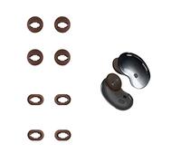 kwmobile 8x Auricolare Ricambio Compatibile con Samsung Galaxy Buds Live - Adattatori Antiscivolo Silicone Cuffie In-Ear marrone - 2 Misure
